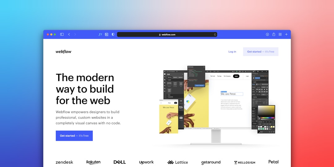 services-02 Snimak zaslona Webflow No-Code Website Builder